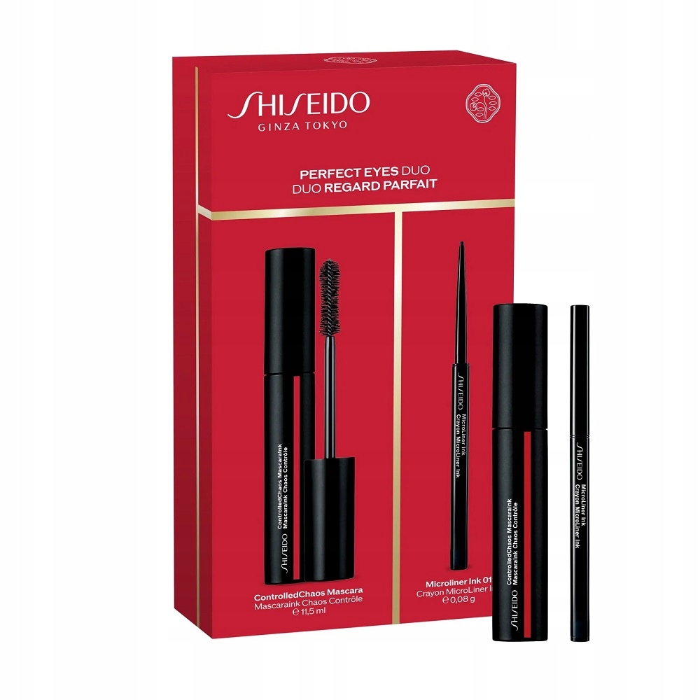 Shiseido Perfect Eyes Duo sada řasenka 11.5 ml krémová oční linka 0.0