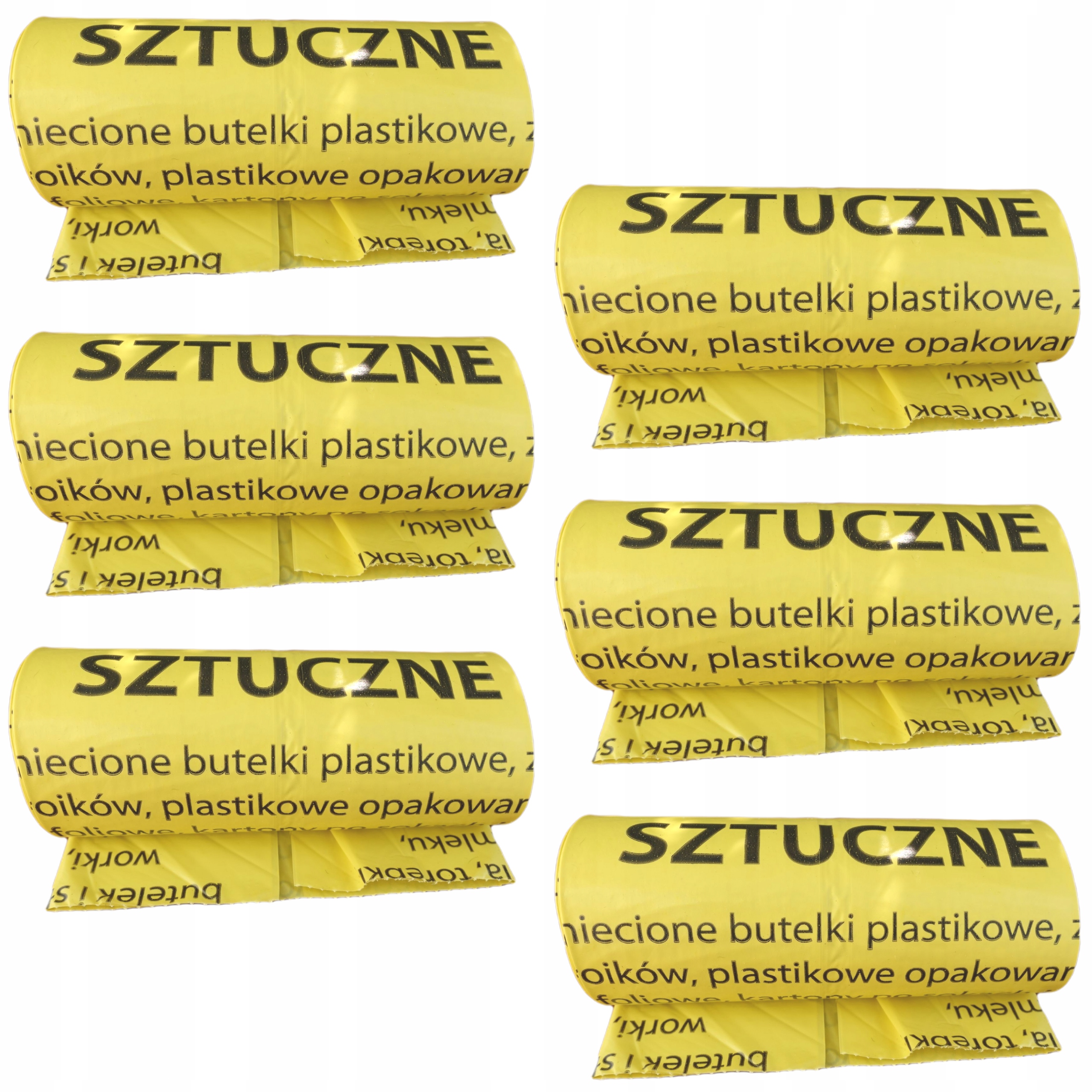 

Worki do segregacji śmieci Plastik Żółte kosz 120L