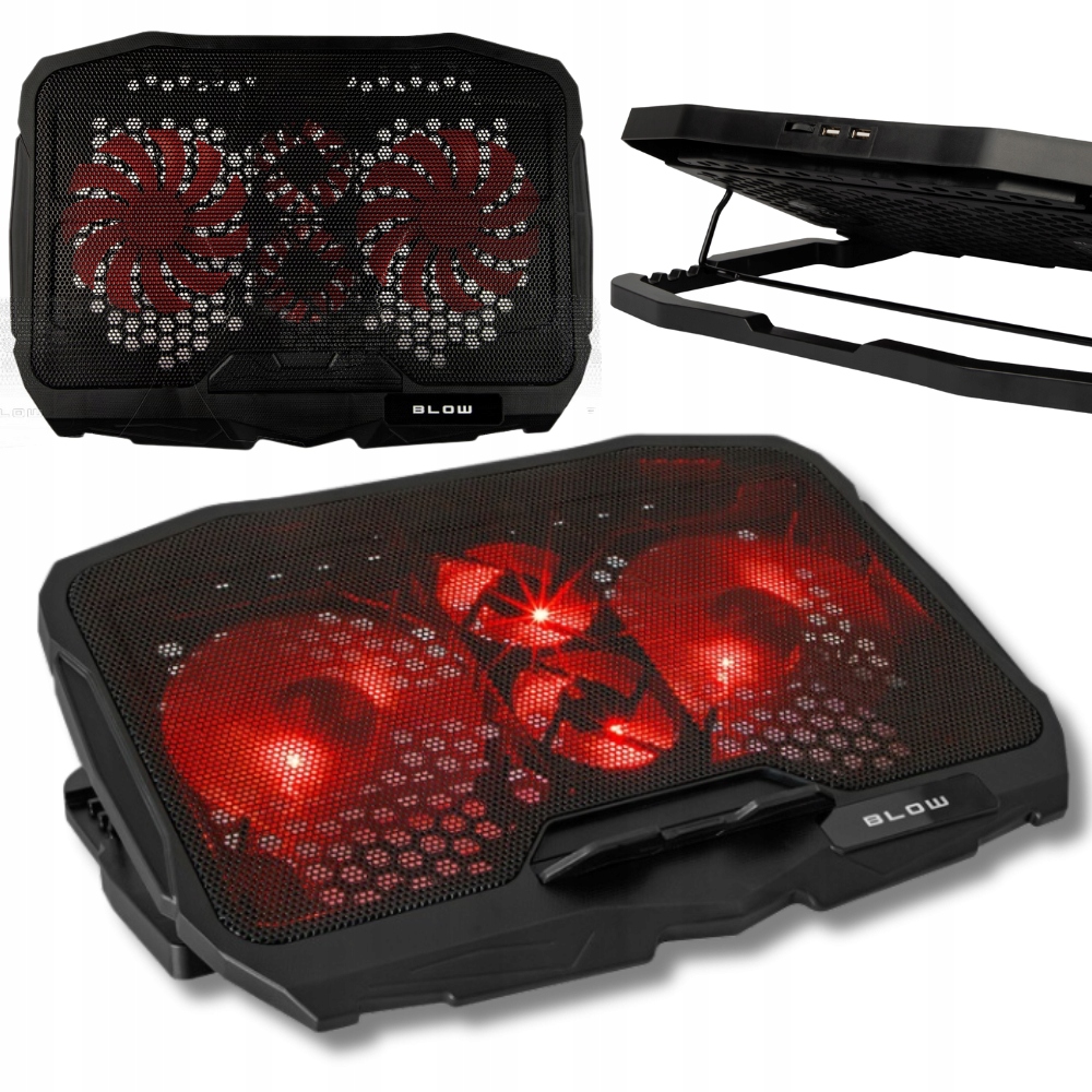 Herní Chladicí Podložka pod notebook Rgb Podsvícená podložka 12-17