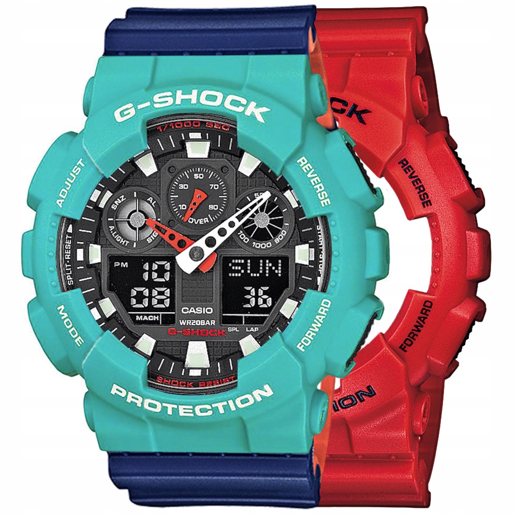 Hodinky Casio G-Shock Set GA-100B-4AER Bezel 10410475 Řemínek 10527467 20