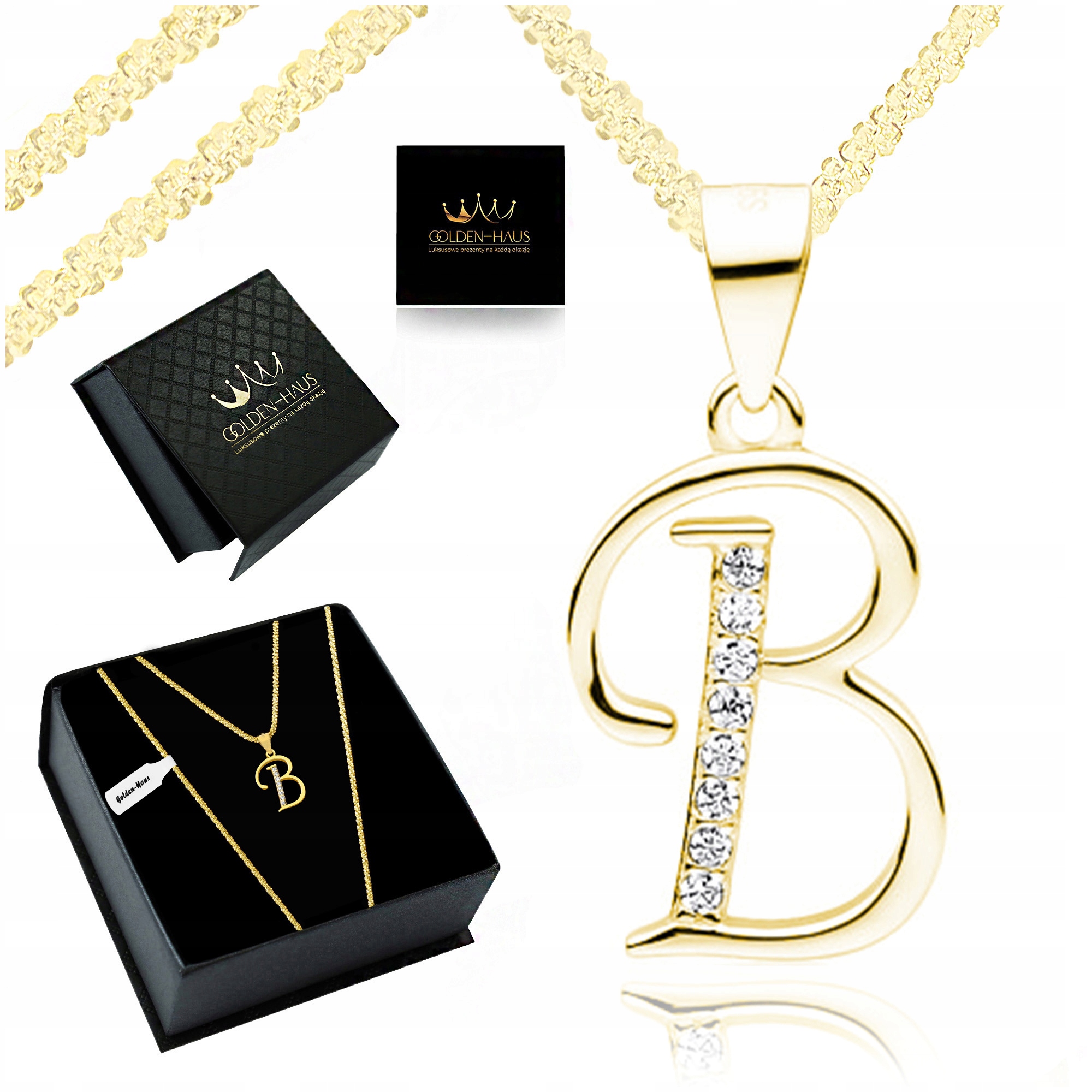 Zlatý Řetízek S Přívěskem Přívěsek Jako Dárek Pro Šéfku 60 CM