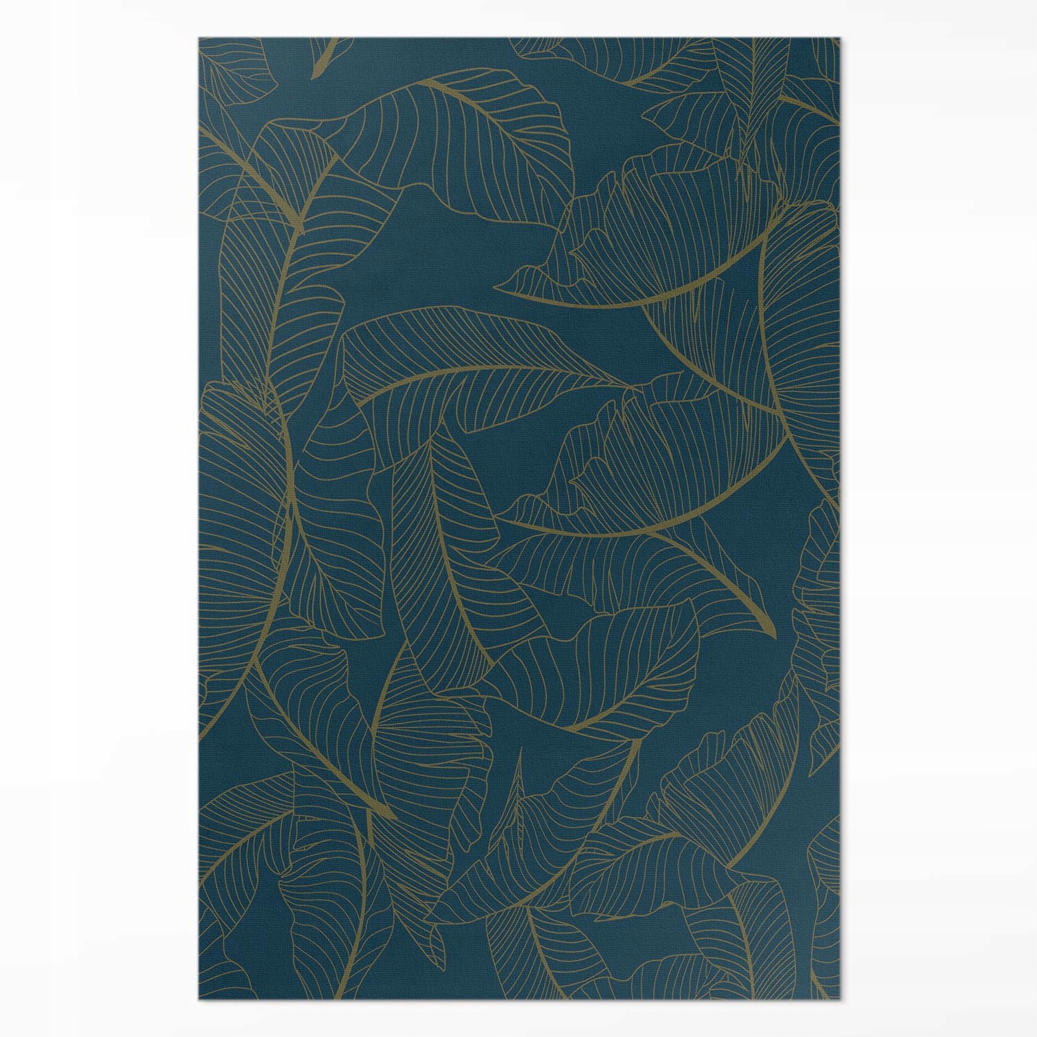 Moderní Koberec Vinyl do obývacího pokoje Lineární listy módní vzor XXL 150 x 225 cm