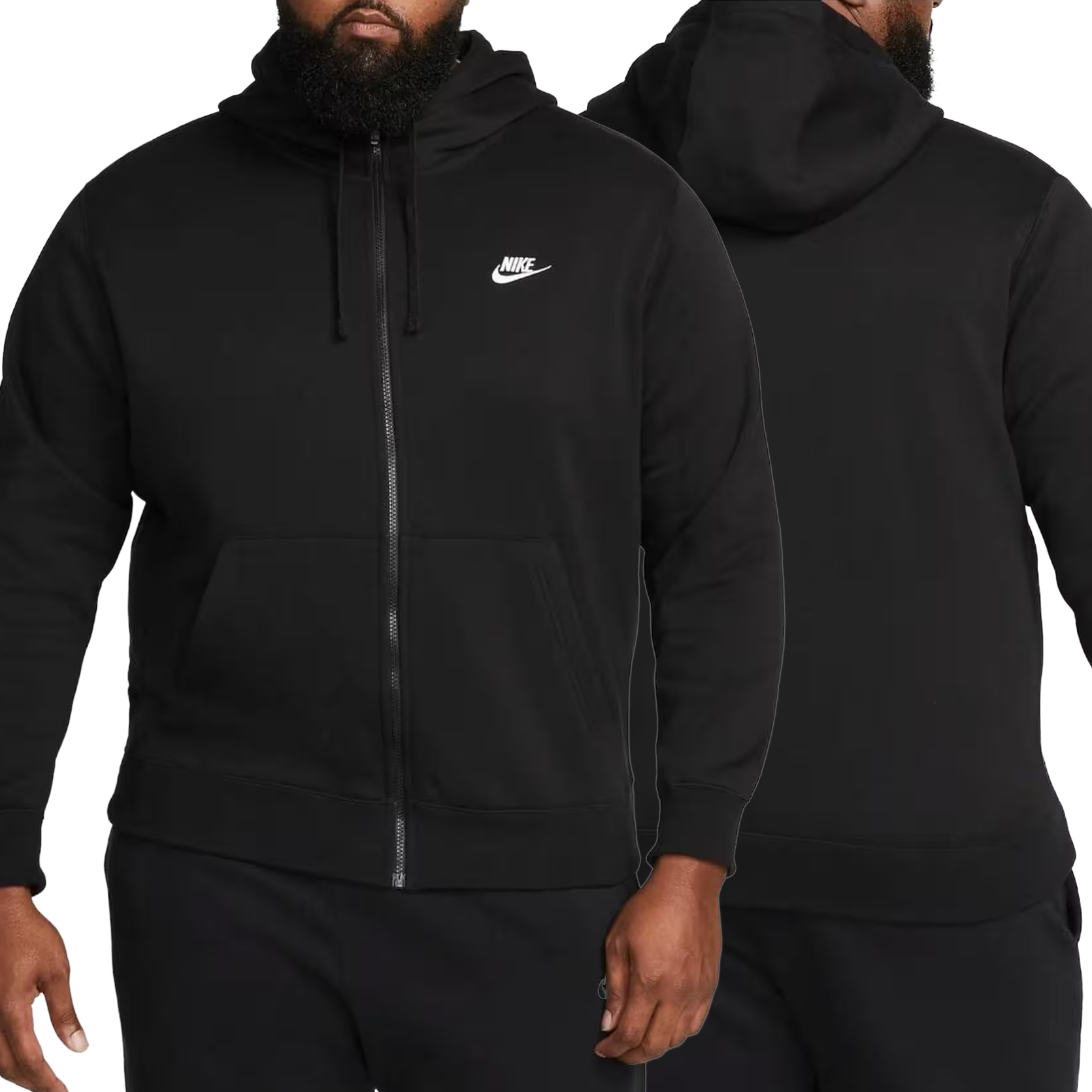 Nike mikina černá rozepínací s kapucí klasická BV2645-010 XL