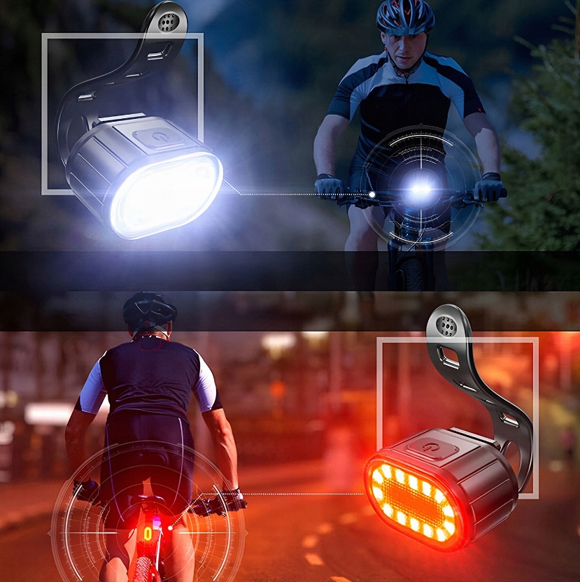 LAMPKA ROWEROWA ŚWIATŁO PRZÓD TYŁ LED NA ROWER KIEROWNICĘ MOCNA USB JASNA Rodzaj zestaw