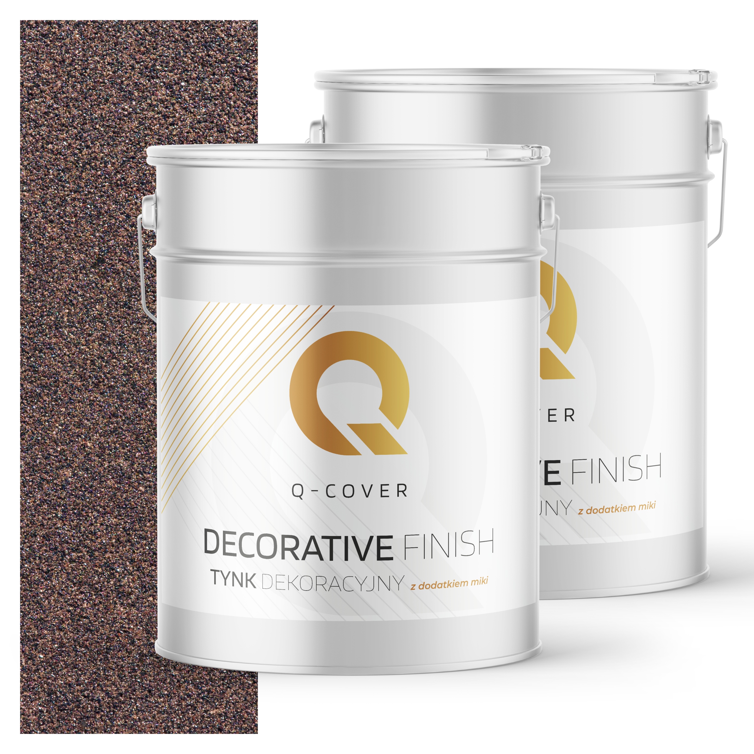 Mozaiková Omítka Jemnozrnná Barva Tmavě Hnědá S Černou Mikou D823 15 kg