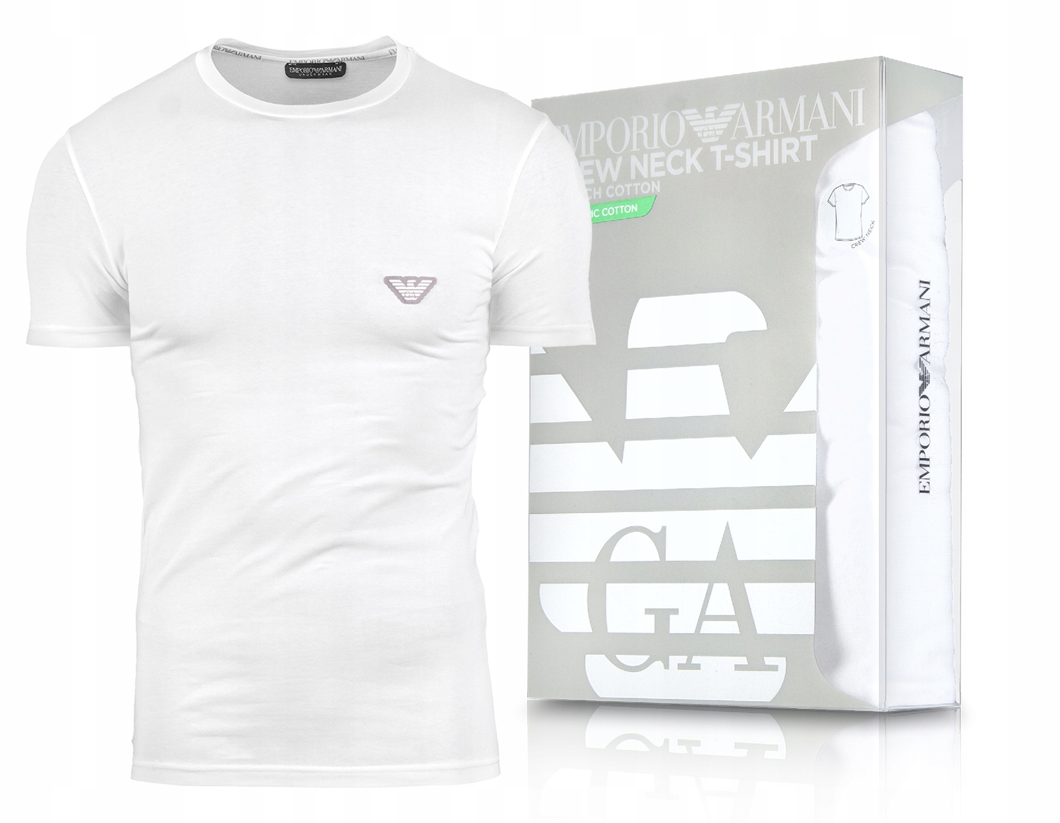 Emporio Armani EA7 Tričko Tshirt M Slim Originál 111035 3R512 Bílé