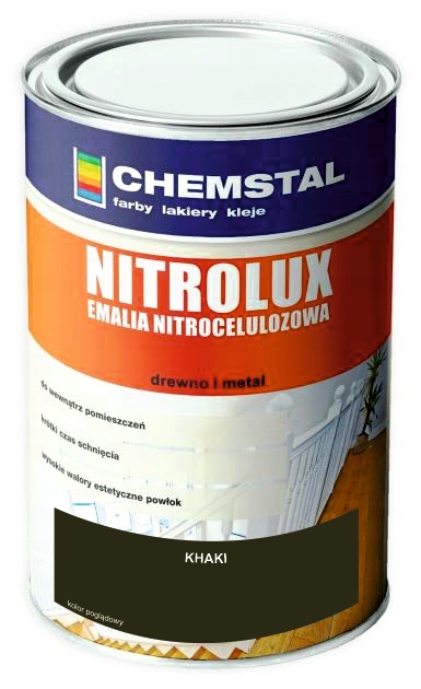 Chemstal Nitrolux Emalia nitro 10L Khaki Połysk