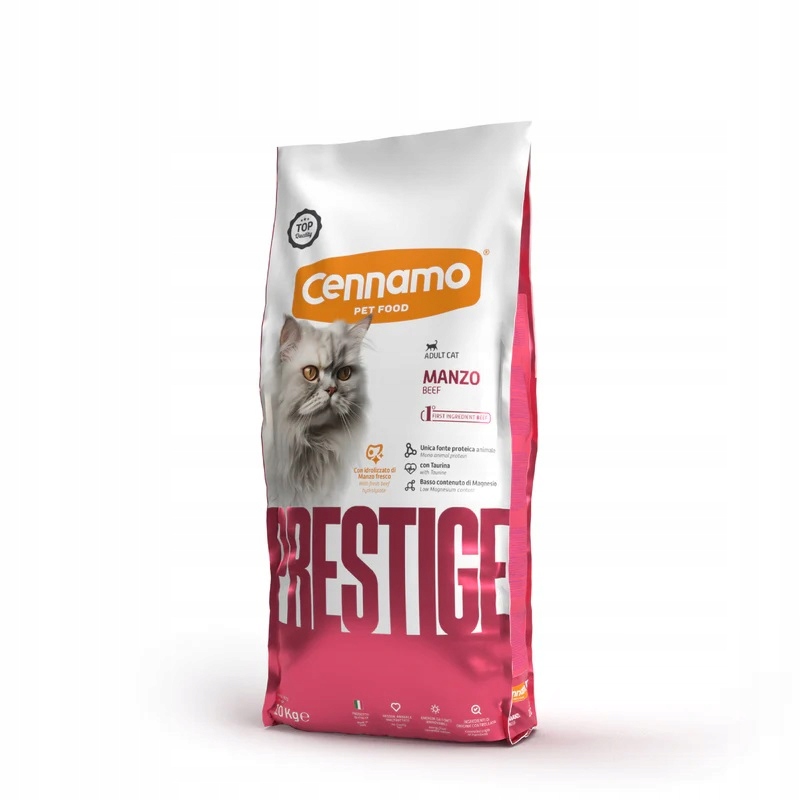 Levně Prestige Premium Cat Adult Manzo Hovězí Maso 10KG * Cennamo *