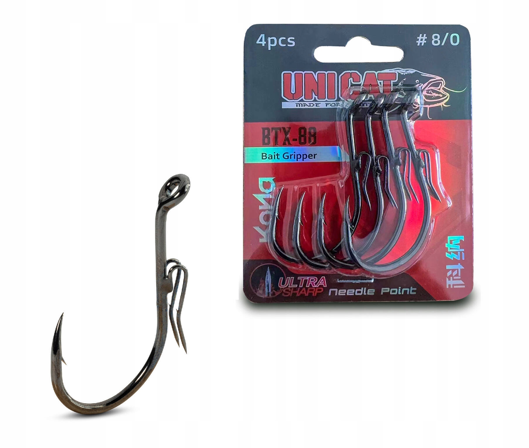 Haki Uni Cat Kona Btx 88 Bait Gripper 6/0 4szt