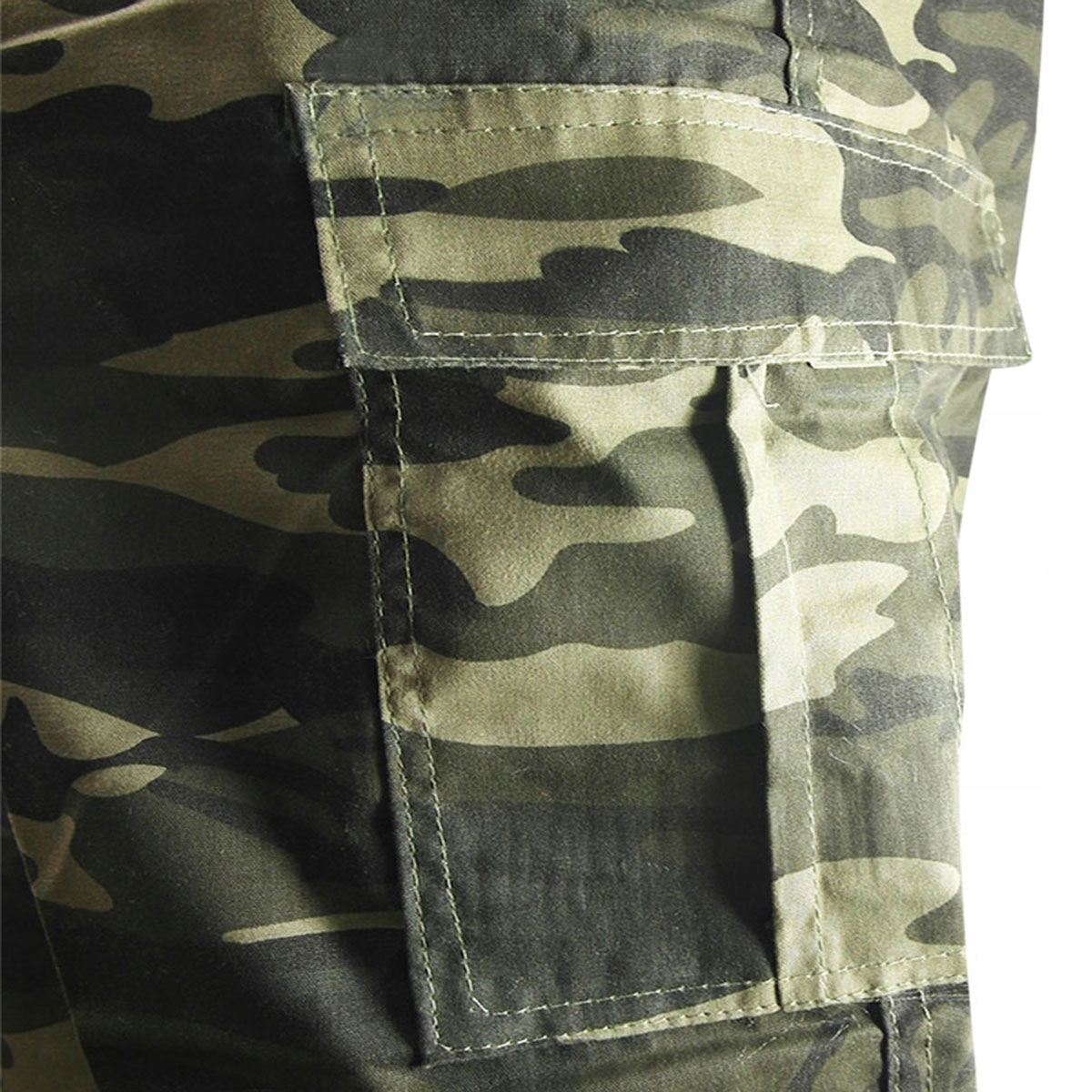 SPODNIE MĘSKIE BOJÓWKI PROSTE BAWEŁNA MORO Rozmiar 4XL