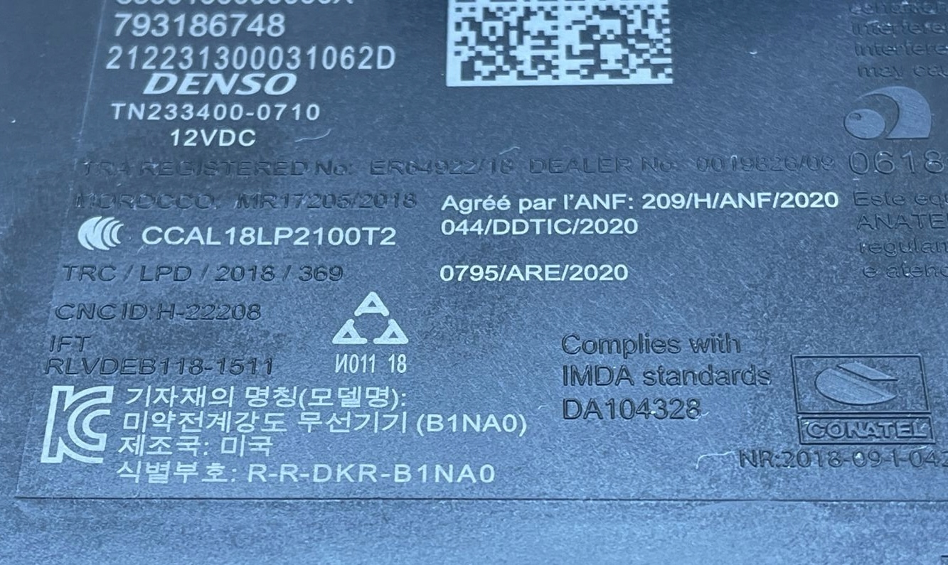 O7 CADILLAC CT5 2019 - module control unit KOMFORTU NADWOZIA BCM 13548771