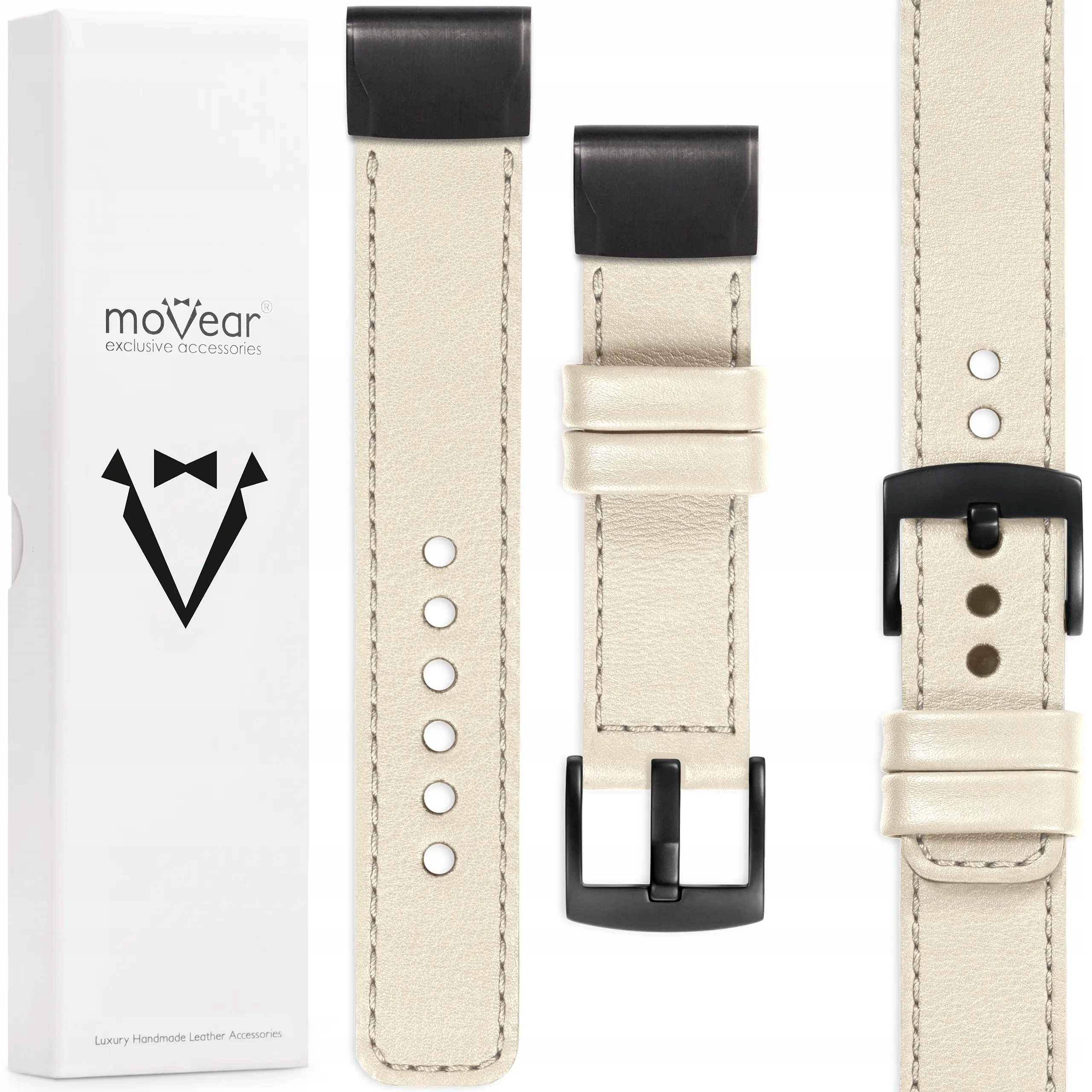 Exkluzivní kožený řemínek pro Garmin Fenix 8 7 6 5 QuickFit 22 mm, ruční výroba