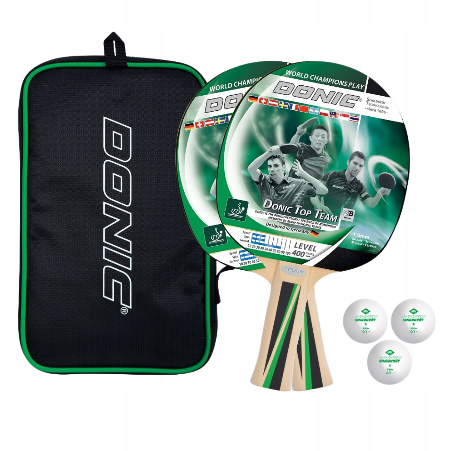 Rakietki do Tenisa Stołowego Ping Ponga Donic Top Team 400