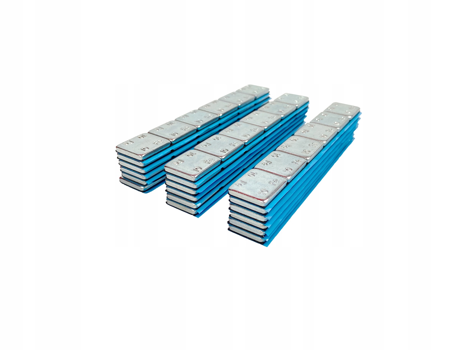 Ciezarek klejony ALU SLIM ECO3 6x10g ocynkowany Weight with packaging 6 kg