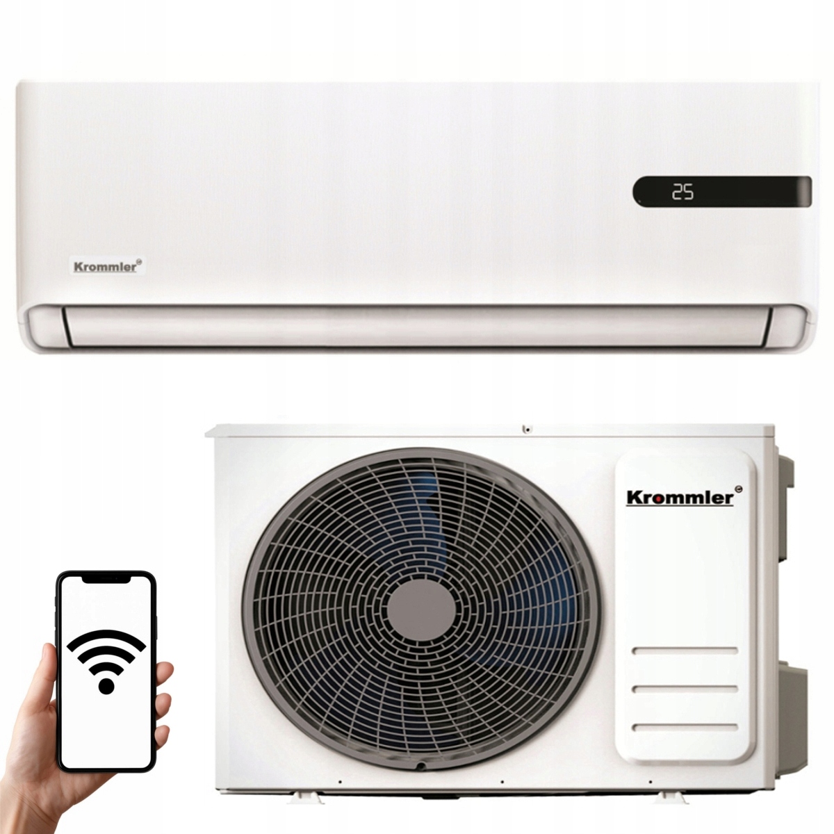 Klimatyzator Klimatyzacja Ścienna Split Krommler MS-18 5 kW Inverter Wifi