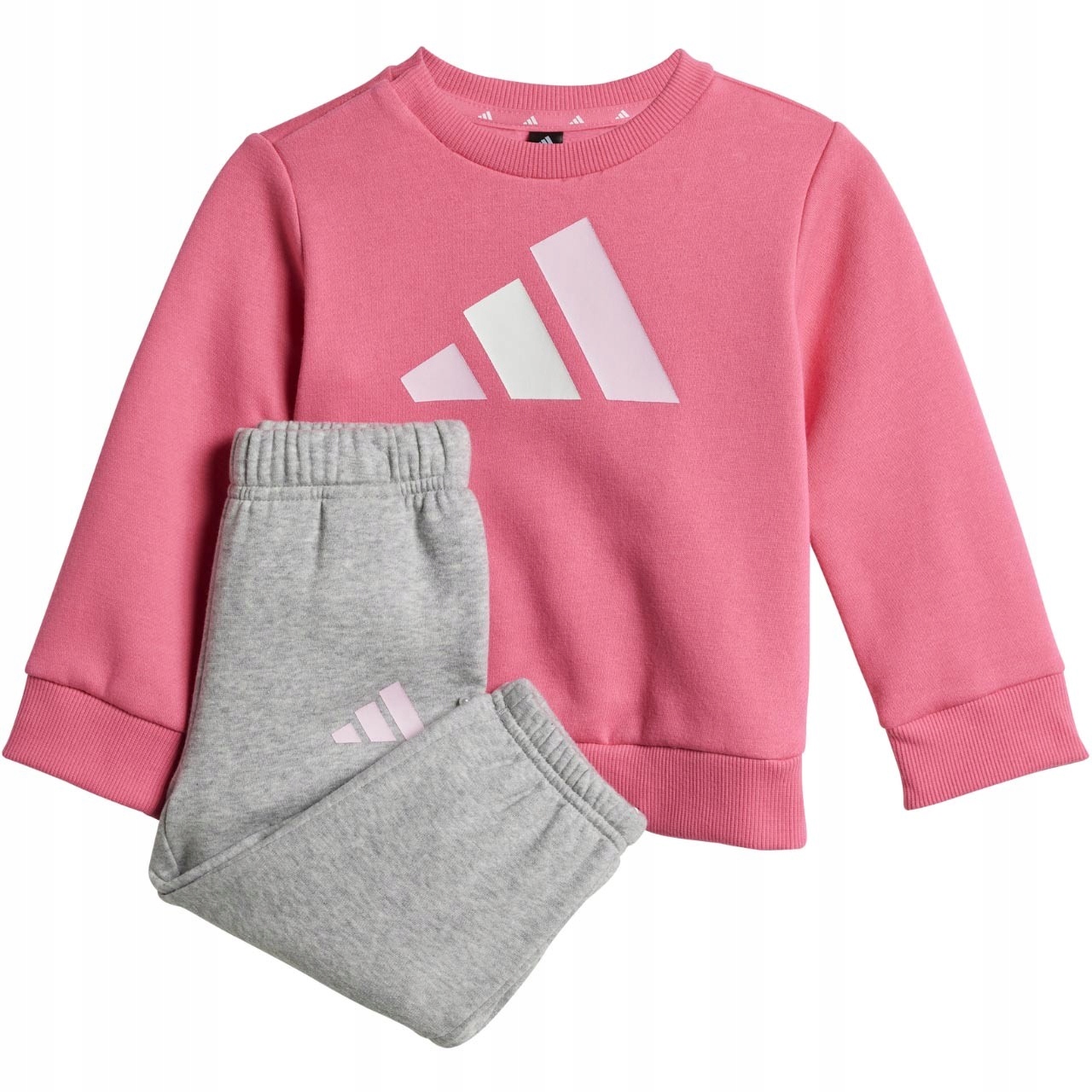 Dres dziecięcy adidas Essentials różowo-szary JY0303