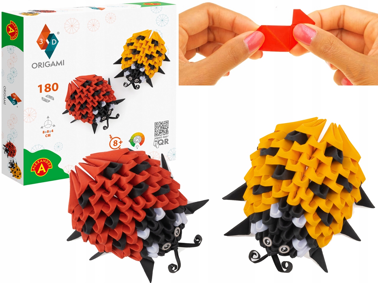 

Alexander Origami 3D Zestaw Kreatywny Biedronki