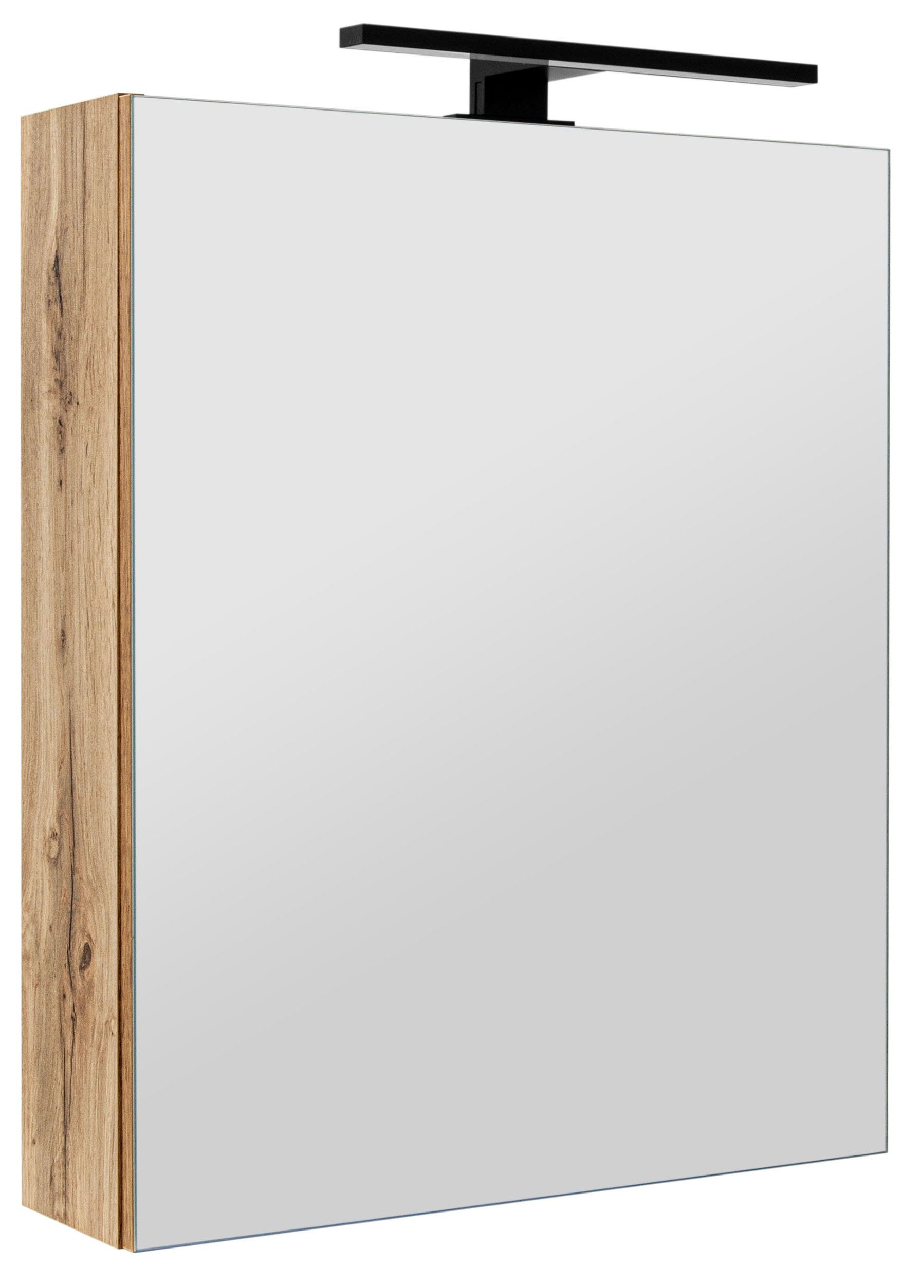 SZAFKA ŁAZIENKOWA Z LUSTREM LUSTRZANA WISZĄCA DO ŁAZIENKI DĄB WOTAN 50 cm EAN (GTIN) 5905369500152