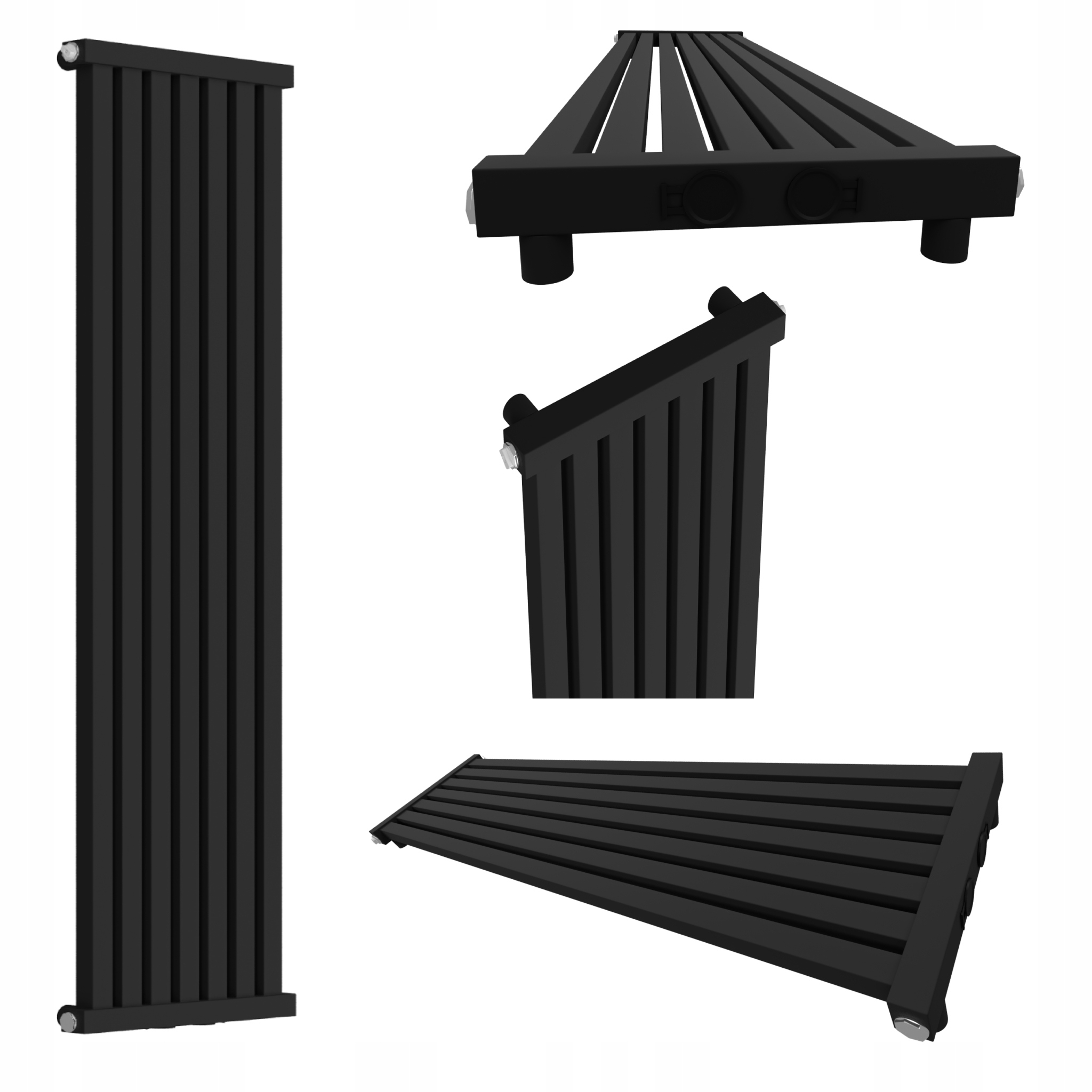 Dekorativní radiátor Radiator 100x32 Černý Mat