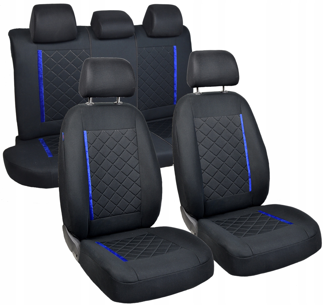 POKROWCE NA FOTELE SAMOCHODOWE SIEDZENIA DO AUTA ZESTAW PREMIUM Model ZEST-UNI-PREMIUM01