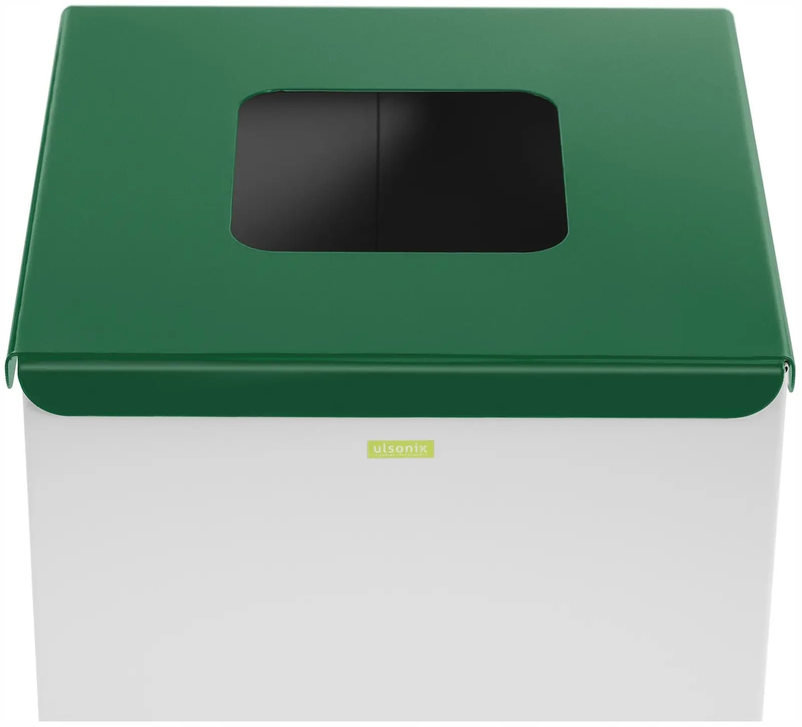 Kosz do segregacji śmieci metalow 60L biały 70cm Ulsonix ULX-GB2 N 10050441