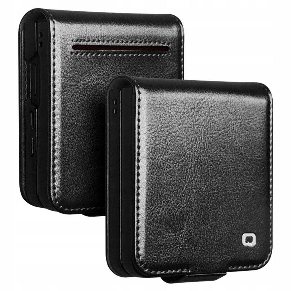 Kožené Flipové pouzdro pro Galaxy Z Flip7 5G, Qialino Leather Wallet Kryt