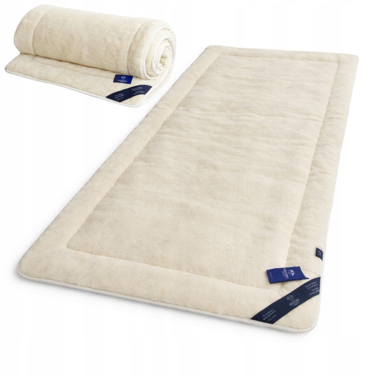Matrace 90x200 přírodní prodyšná antialergická bílá Woolmark
