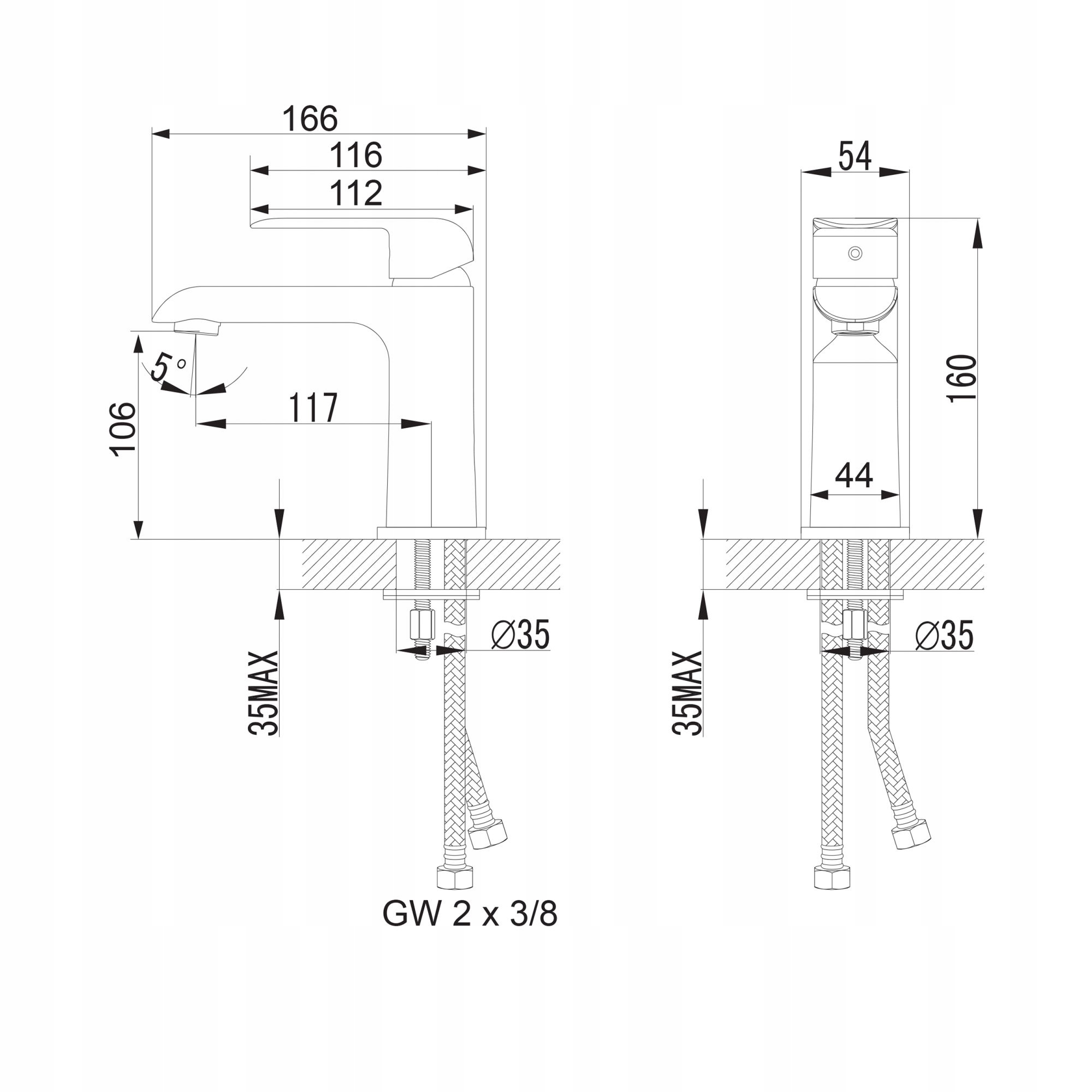 BATERIA UMYWALKOWA STOJĄCA OMNIRES SACRAMENTO Marka Omnires