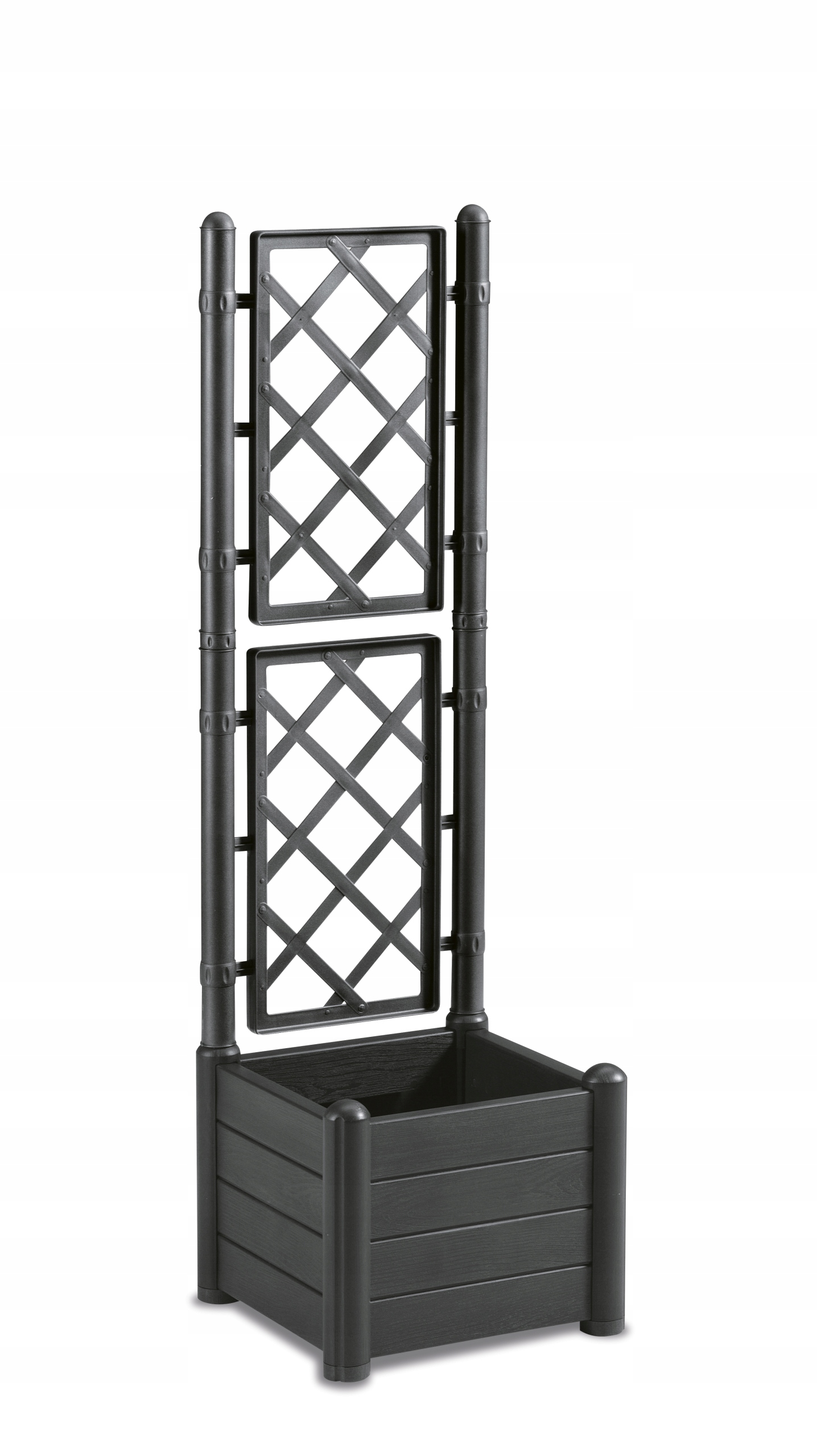 Kvetináč plast sivý Stefanplast 43 cm x 43 x 142 cm