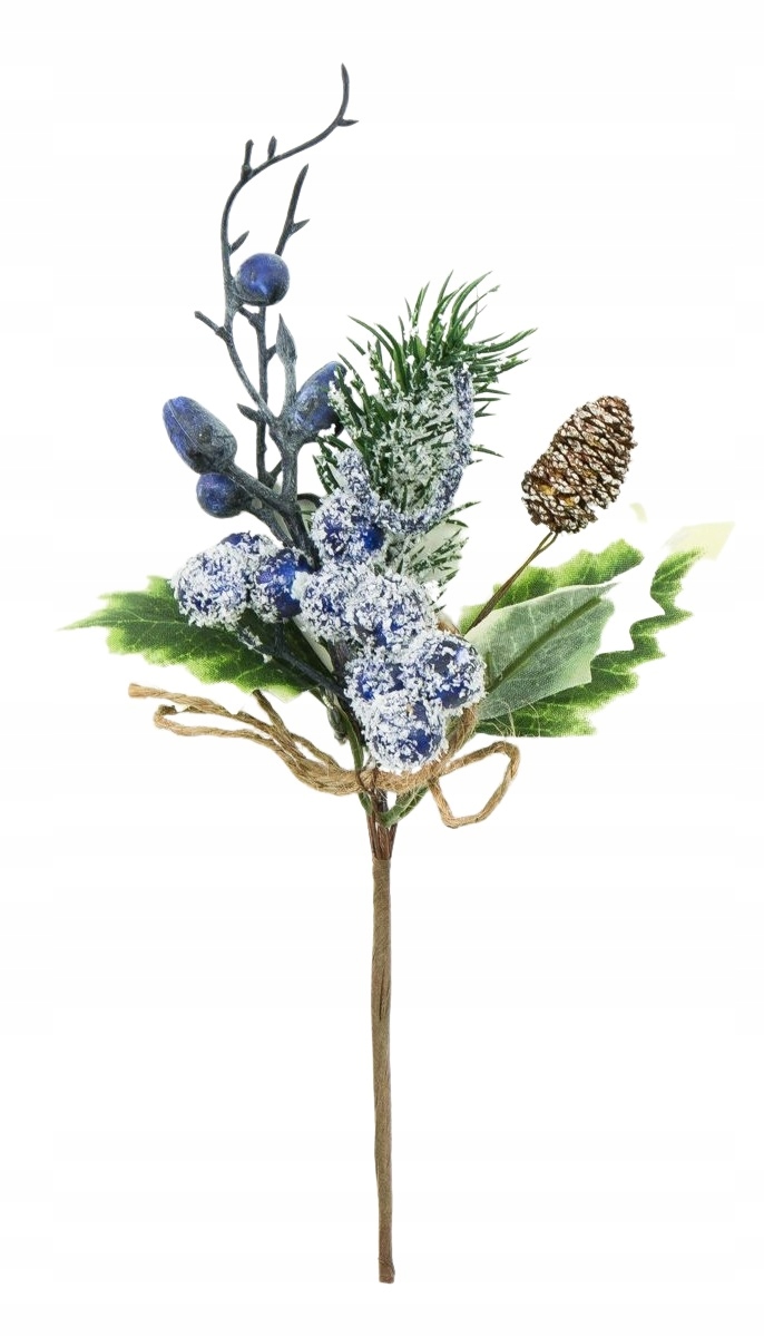 

Gałązka Jagódek Do Kompozycji Granatowa 24 cm
