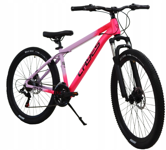 Rower Góral Mtb Aluminiowy Różowo Fioletowy Damski 27,5 Mtb rama 16" Cali
