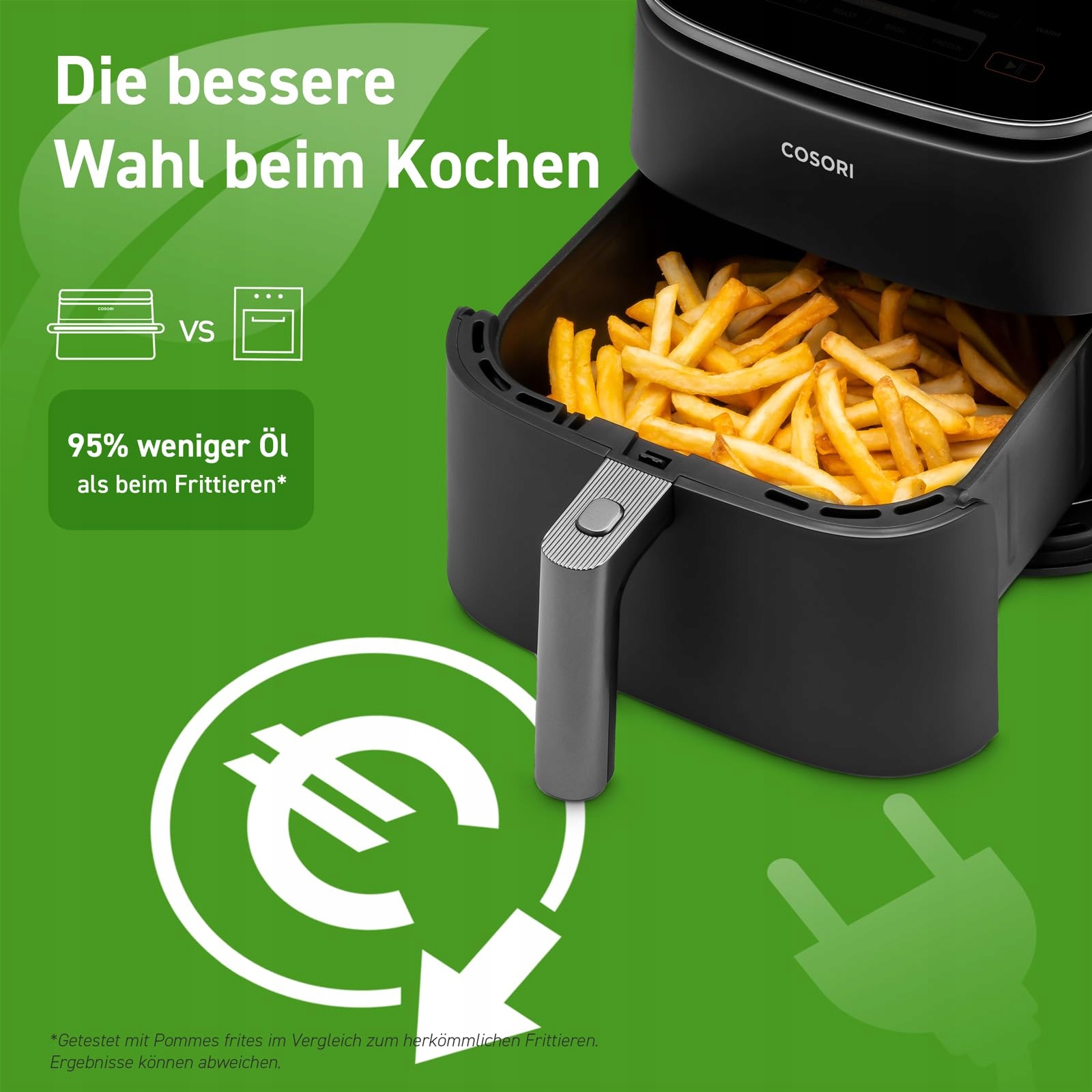 COSORI Frytkownica Beztłuszczowa Airfryer 9w1 XXL 6L Cicha Energooszczędna — miniatura 6