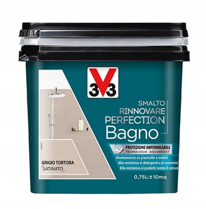 V33 Smalto Farba Do Renowacji Powierzchni W Łazience Grigio Tortora BG221