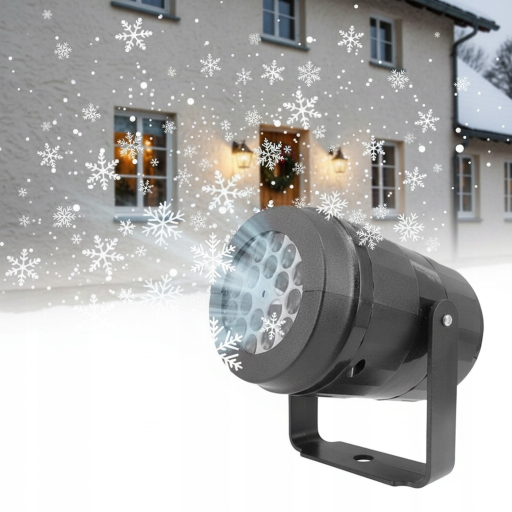 Led Laserový Projektor Pro Dům, Vánoční Sněhové Vločky, Sníh, Lampičky