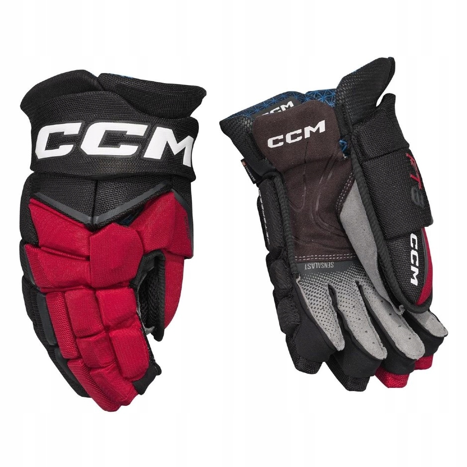 CCM Rukavice CCM Jetspeed FT8 Sr, černá-červená-bílá, Senior, 14"