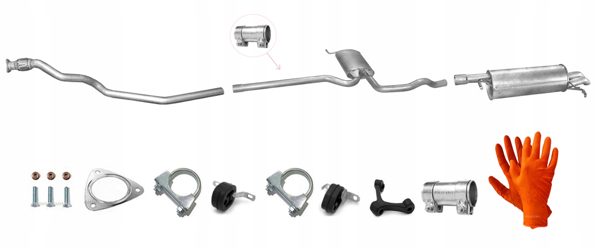 Vw Passat B5 1.9 TDi (1999-2005) Sedan Kombi Výfukový Systém