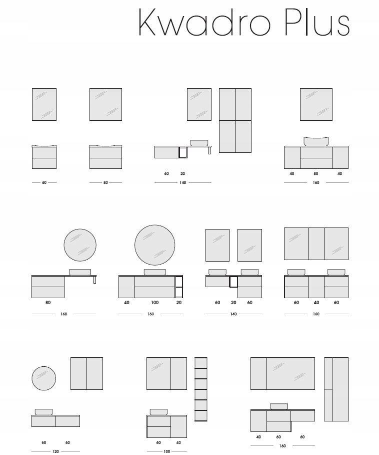 Słupek 30 Kwadro Plus White Elita (164590) Głębokość mebla 23.6 cm