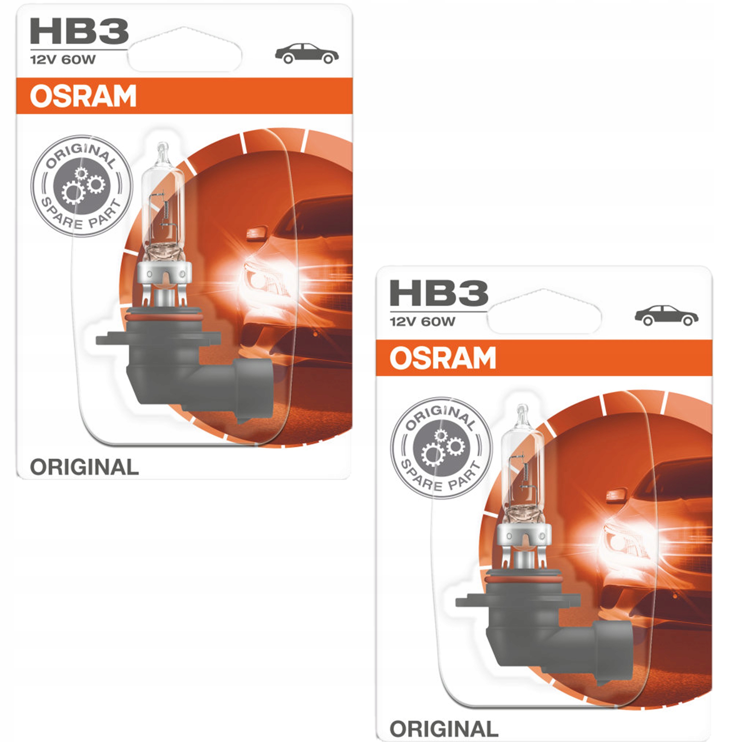 

Osram 2x Żarówka Halogenowa HB3 60W Original Line