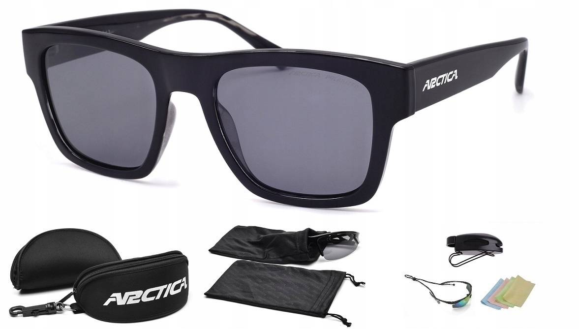 Sluneční brýle Arctica S-363 polarizační UV400 černé nerdy