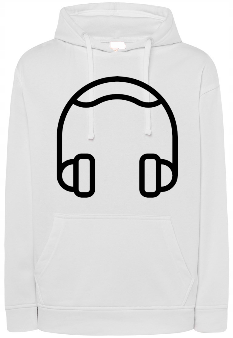 Mikina s hudebním potiskem Sluchátka vel. S