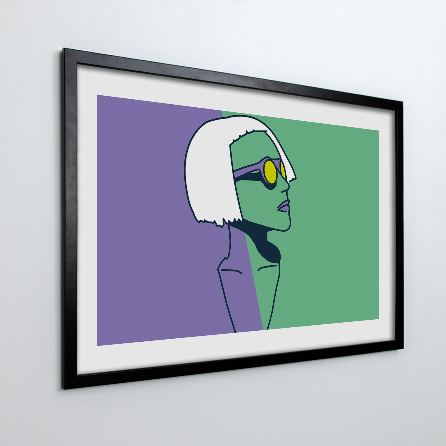 Obraz na stenu v ráme Žena štýl pop art 100x70