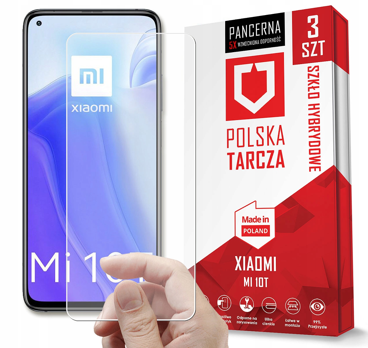 

3PACK Najmocniejsze Szkło Do Xiaomi MI 10T