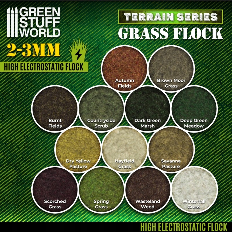 Static Grass Flock 2-3mm Deep Green Meadow 200 ml System Inne systemy