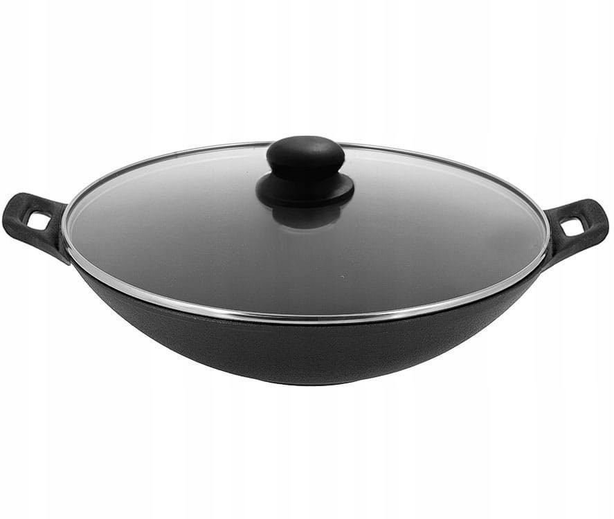 

Patelnia Wok Żeliwny + Pokrywka Indukcja 31cm PT17