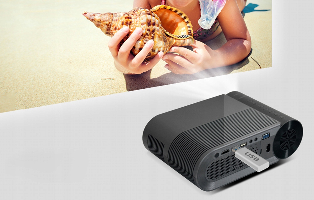 BYINTEK BEZPRZEWODOWY RZUTNIK PROJEKTOR PRZENOŚNY Technologia wyświetlania LCD