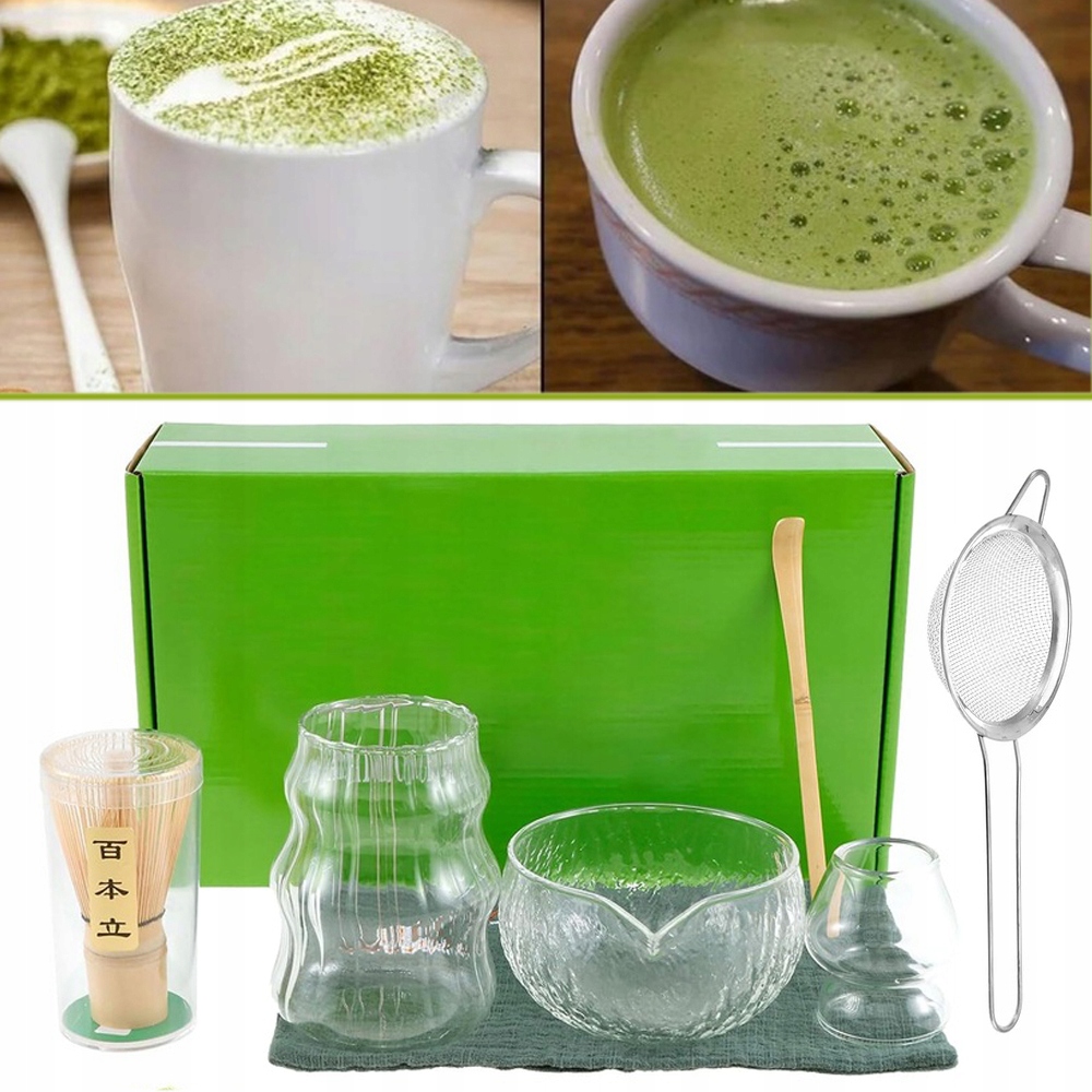 7-CZĘŚCIOWY Zestaw Do Matchy, Zestaw Do Herbaty Matcha Do Robienia, 500 ML