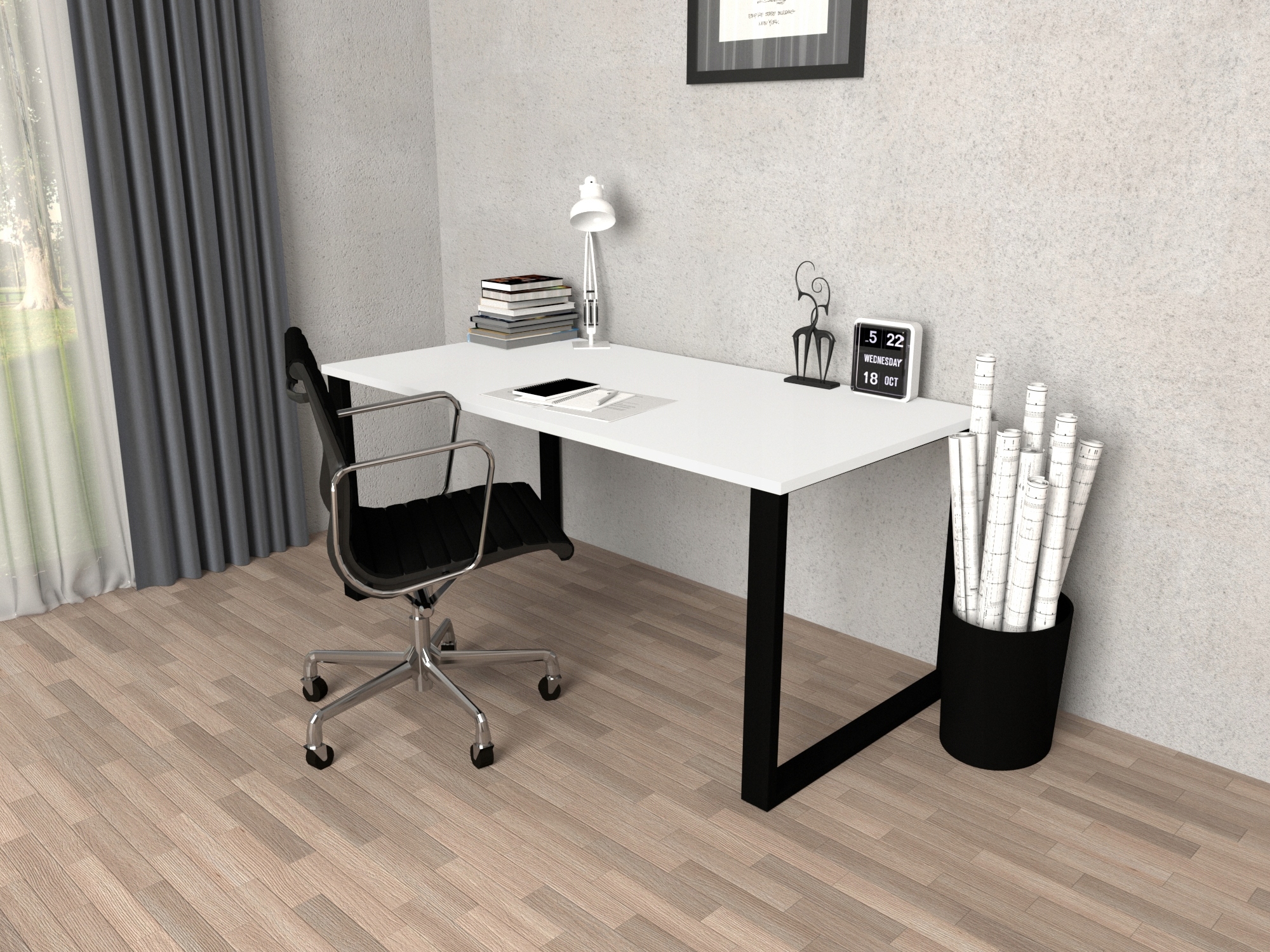 BLAT DO STOŁU LOFT LAMINAT BIAŁY 140/80 2,5cm EAN (GTIN) 5903890804046