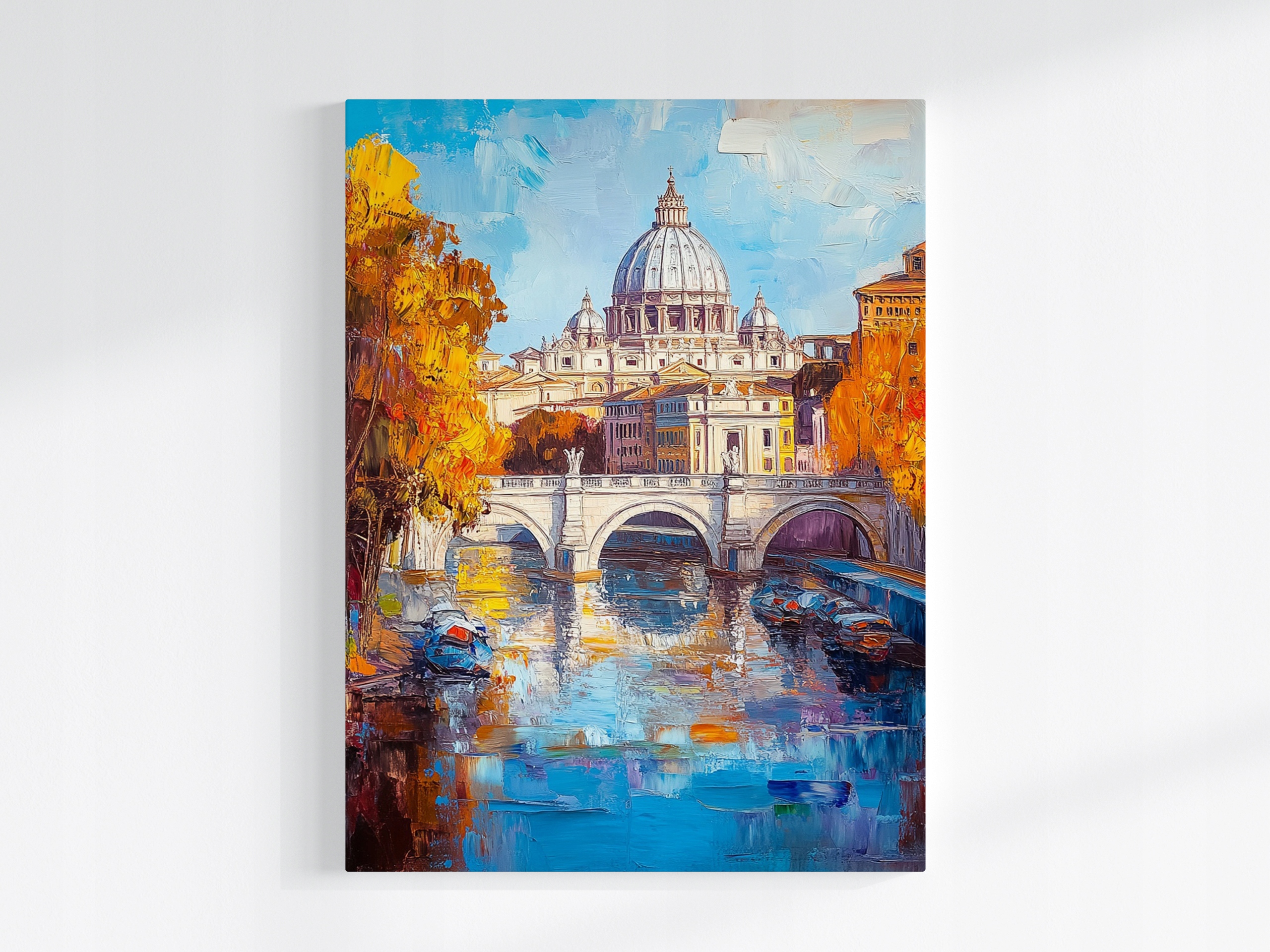 Obraz Na Plátně Canvas Město Řím Vatikán Bazilika Tyber Podzim 60x80