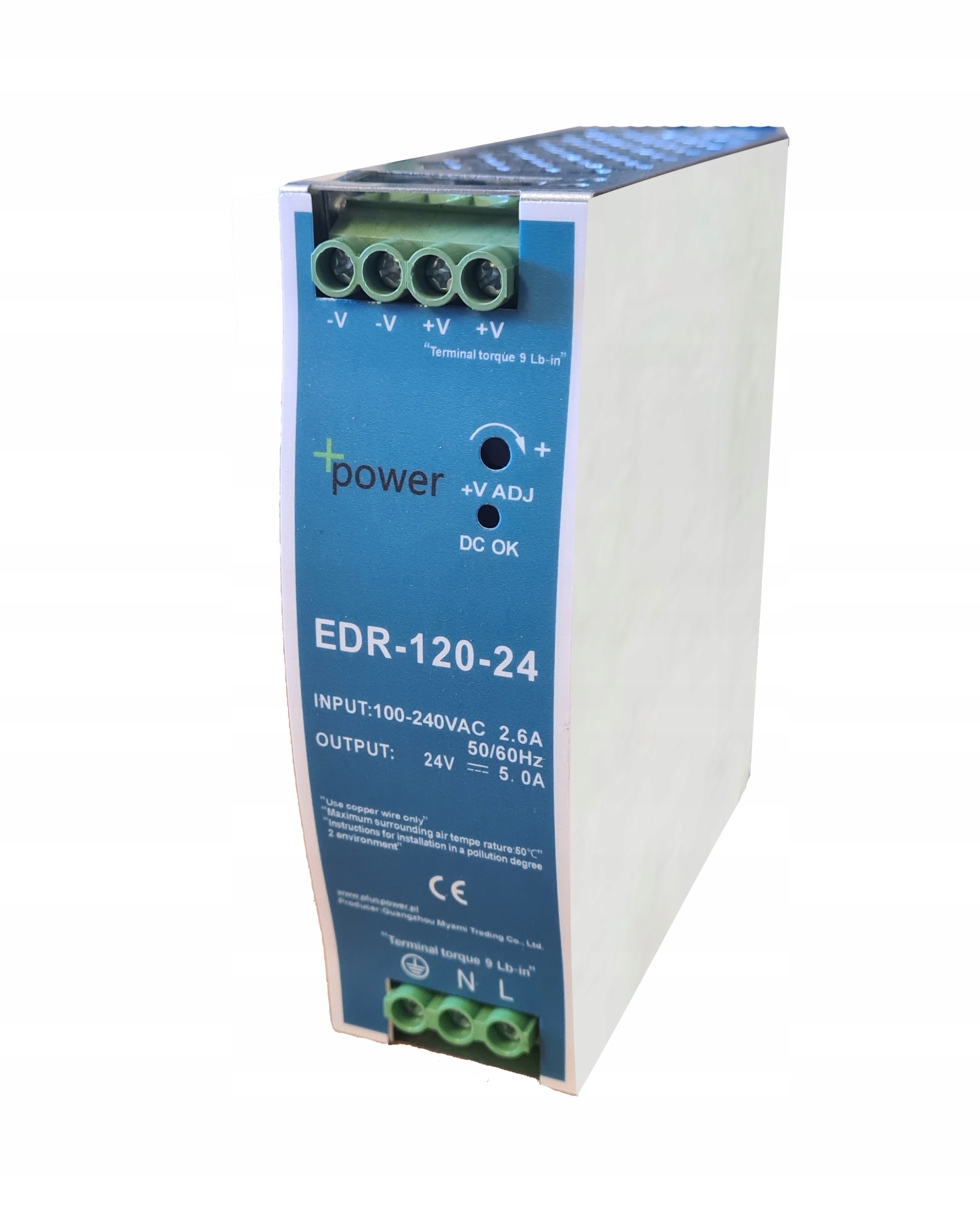 Zasilacz impulsowy EDR-120-24 24V 5A DIN