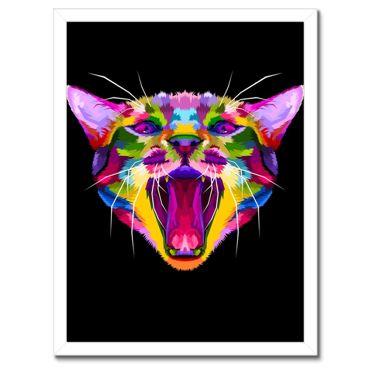 Plakáty v rámu 30x40 Abstraktní kočka